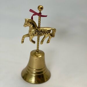 Vintage Brass Carousel Horse Bell